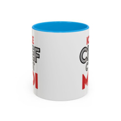 Mug “Ici le chef c’est moi” – Tasse Céramique Humour Cuisine – Cadeau Original Homme