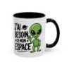 Mug “J’ai besoin de mon espace” – Tasse Céramique Humour Alien – Cadeau Fun Geek et Science-Fiction