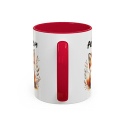 Mug Renard Personnalisable avec Prénom – Tasse Céramique Illustration Animale – Cadeau Mignon Enfant et Adulte