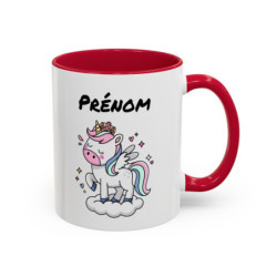 Mug Licorne Personnalisable – Tasse Céramique Fantaisie Princesse Kawaii – Cadeau Fille Enfant Anniversaire