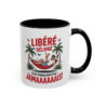Mug “Libérée Délivrée Jamaaaais” – Tasse Céramique Humour Vacances & Congés – Cadeau Collègue Retraite Homme