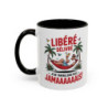 Mug “Libérée Délivrée Jamaaaais” – Tasse Céramique Humour Vacances & Congés – Cadeau Collègue Retraite Homme