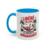 Mug “Libérée Délivrée Jamaaaais” – Tasse Céramique Humour Vacances & Congés – Cadeau Collègue Retraite Homme