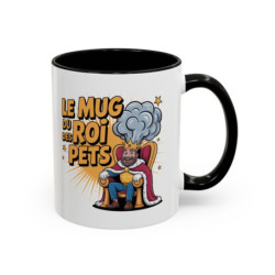 Mug “Le Roi des Pets” – Tasse Céramique Humour Blague Potache – Cadeau Fun Homme Collègue Ami