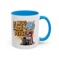 Mug “Le Roi des Pets” – Tasse Céramique Humour Blague Potache – Cadeau Fun Homme Collègue Ami