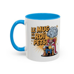 Mug “Le Roi des Pets” – Tasse Céramique Humour Blague Potache – Cadeau Fun Homme Collègue Ami