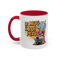 Mug “Le Roi des Pets” – Tasse Céramique Humour Blague Potache – Cadeau Fun Homme Collègue Ami