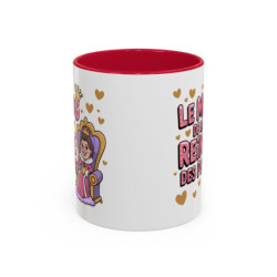 Mug “Reine des Pets” – Tasse Céramique Humour Fun Femme – Cadeau Drôle Anniversaire Collègue Amie  325 ml