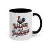 Mug “Râleur à la Française” – Tasse Humoristique Coq Français – Cadeau Fun Patriotique – Céramique 325 ml