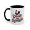 Mug “Râleur à la Française” – Tasse Humoristique Coq Français – Cadeau Fun Patriotique – Céramique 325 ml