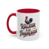 Mug “Râleur à la Française” – Tasse Humoristique Coq Français – Cadeau Fun Patriotique – Céramique 325 ml