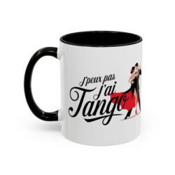 Mug “J’peux pas j’ai Tango” – Tasse Céramique Danse Tango Humour – Cadeau Danseur Danseuse