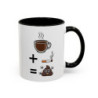 Mug “Café + Cigarette ” – Tasse Céramique Humour Noir – Cadeau Fun Café Fumeur – Micro-ondes & Lave-Vaisselle – 325 ml