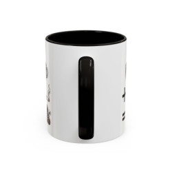 Mug “Café + Cigarette ” – Tasse Céramique Humour Noir – Cadeau Fun Café Fumeur – Micro-ondes & Lave-Vaisselle – 325 ml