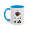 Mug “Café + Cigarette ” – Tasse Céramique Humour Noir – Cadeau Fun Café Fumeur – Micro-ondes & Lave-Vaisselle – 325 ml