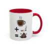 Mug “Café + Cigarette ” – Tasse Céramique Humour Noir – Cadeau Fun Café Fumeur – Micro-ondes & Lave-Vaisselle – 325 ml