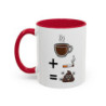 Mug “Café + Cigarette ” – Tasse Céramique Humour Noir – Cadeau Fun Café Fumeur – Micro-ondes & Lave-Vaisselle – 325 ml