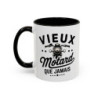 Mug “Vieux Motard Que Jamais” – Tasse Céramique Moto Vintage – Cadeau Humour Motard