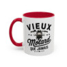 Mug “Vieux Motard Que Jamais” – Tasse Céramique Moto Vintage – Cadeau Humour Motard