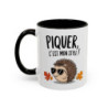 Mug “Piquer, C’est Mon Style !” – Tasse Céramique Hérisson Cool – Humour Original – Cadeau Fun – 325 ml