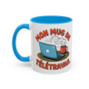 Tasse Mon Mug de Télétravail – Mug Humour Travail à Domicile – Cadeau Télétravail Bureau