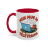 Tasse Mon Mug de Télétravail – Mug Humour Travail à Domicile – Cadeau Télétravail Bureau