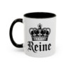 Tasse Reine avec Couronne – Mug Femme Élégant et Royal – Cadeau Reine du Quotidien – Noir Bleu Rouge – 325 ml
