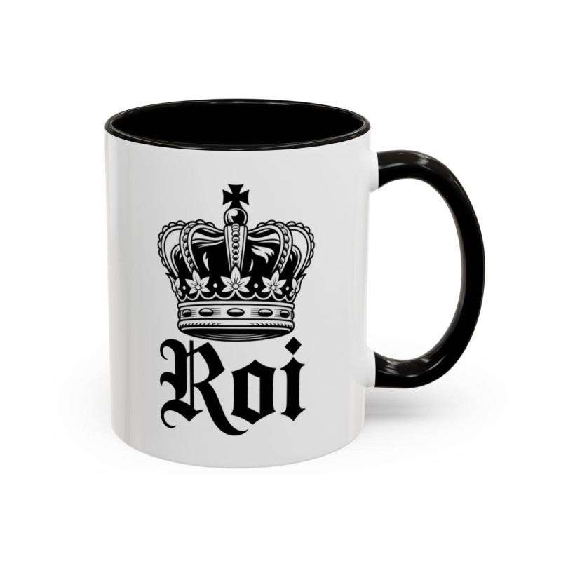 Tasse Roi avec Couronne Royale – Mug Homme Élégant Design Royal – Cadeau Masculin Chic