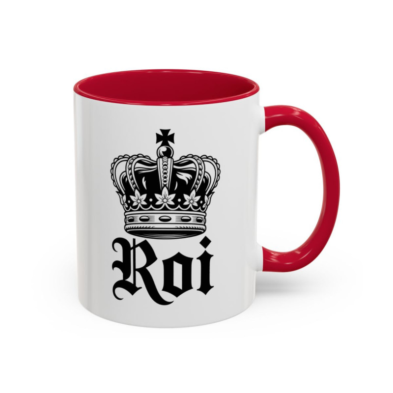 Tasse Roi avec Couronne Royale – Mug Homme Élégant Design Royal – Cadeau Masculin Chic