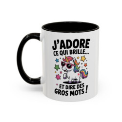 Tasse Licorne Humoristique avec Texte – Mug Fun Fantaisie – Cadeau Drôle et Coloré