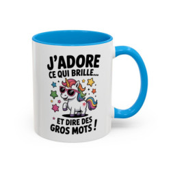 Tasse Licorne Humoristique avec Texte – Mug Fun Fantaisie – Cadeau Drôle et Coloré