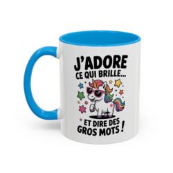 Tasse Licorne Humoristique avec Texte – Mug Fun Fantaisie – Cadeau Drôle et Coloré