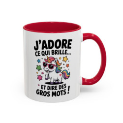 Tasse Licorne Humoristique avec Texte – Mug Fun Fantaisie – Cadeau Drôle et Coloré