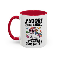 Tasse Licorne Humoristique avec Texte – Mug Fun Fantaisie – Cadeau Drôle et Coloré