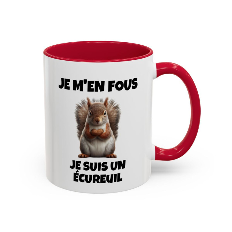 Mug Écureuil Réaliste – Tasse Animaux Nature – Design Sauvage et Élégant – Cadeau Amoureux de la Faune