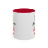 Mug Personnalisable Aide-Soignante Au Top – Tasse Prénom Noir Bleu Rouge – Cadeau Métier Santé
