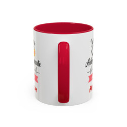 Mug Personnalisable Aide-Soignante Au Top – Tasse Prénom Noir Bleu Rouge – Cadeau Métier Santé