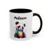 Tasse Personnalisable Panda Aquarelle avec Prénom – Mug Animal Coloré – Cadeau Mignon