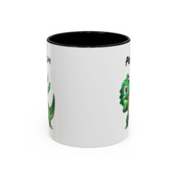 Tasse Personnalisable Crocodile Cartoon Dab – Mug Animal Drôle – Cadeau Enfant ou Adulte – Céramique 325ml