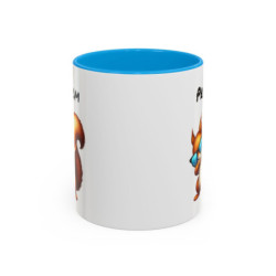 Tasse Personnalisable Écureuil Dab Cartoon – Mug Animal Drôle – Cadeau Original Enfant ou Adulte – Céramique 325ml