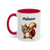 Tasse Personnalisable Écureuil Dab Cartoon – Mug Animal Drôle – Cadeau Original Enfant ou Adulte – Céramique 325ml