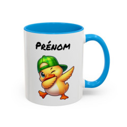 Tasse Personnalisable Canard Dab – Mug Animal Drôle – Cadeau Fun Enfant ou Adulte – Céramique 325ml