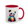 Tasse Panda Aquarelle Multicolore – Mug Animal Mignon – Cadeau Nature Artistique – Céramique 325ml