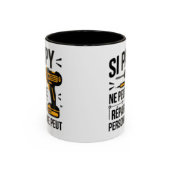 Tasse Papy Bricoleur – Si Papy ne Peut le Réparer Personne ne Peut – Mug Humour Bricolage – Céramique 325ml