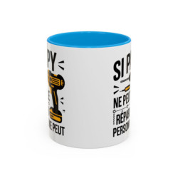 Tasse Papy Bricoleur – Si Papy ne Peut le Réparer Personne ne Peut – Mug Humour Bricolage – Céramique 325ml
