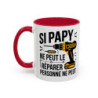 Tasse Papy Bricoleur – Si Papy ne Peut le Réparer Personne ne Peut – Mug Humour Bricolage – Céramique 325ml