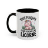 Tasse Licorne Humour – Tout Plaquer pour Devenir une Licorne – Mug Fun Fantaisie – Céramique 325ml