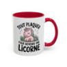 Tasse Licorne Humour – Tout Plaquer pour Devenir une Licorne – Mug Fun Fantaisie – Céramique 325ml