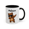 Tasse Personnalisable Ours Dab – Mug Animal Drôle – Cadeau Fun Enfant ou Adulte – Céramique 325ml