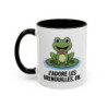 Tasse Grenouille Humour – J’adore les Grenouilles, Ok. – Mug Animal Drôle – Céramique 325ml